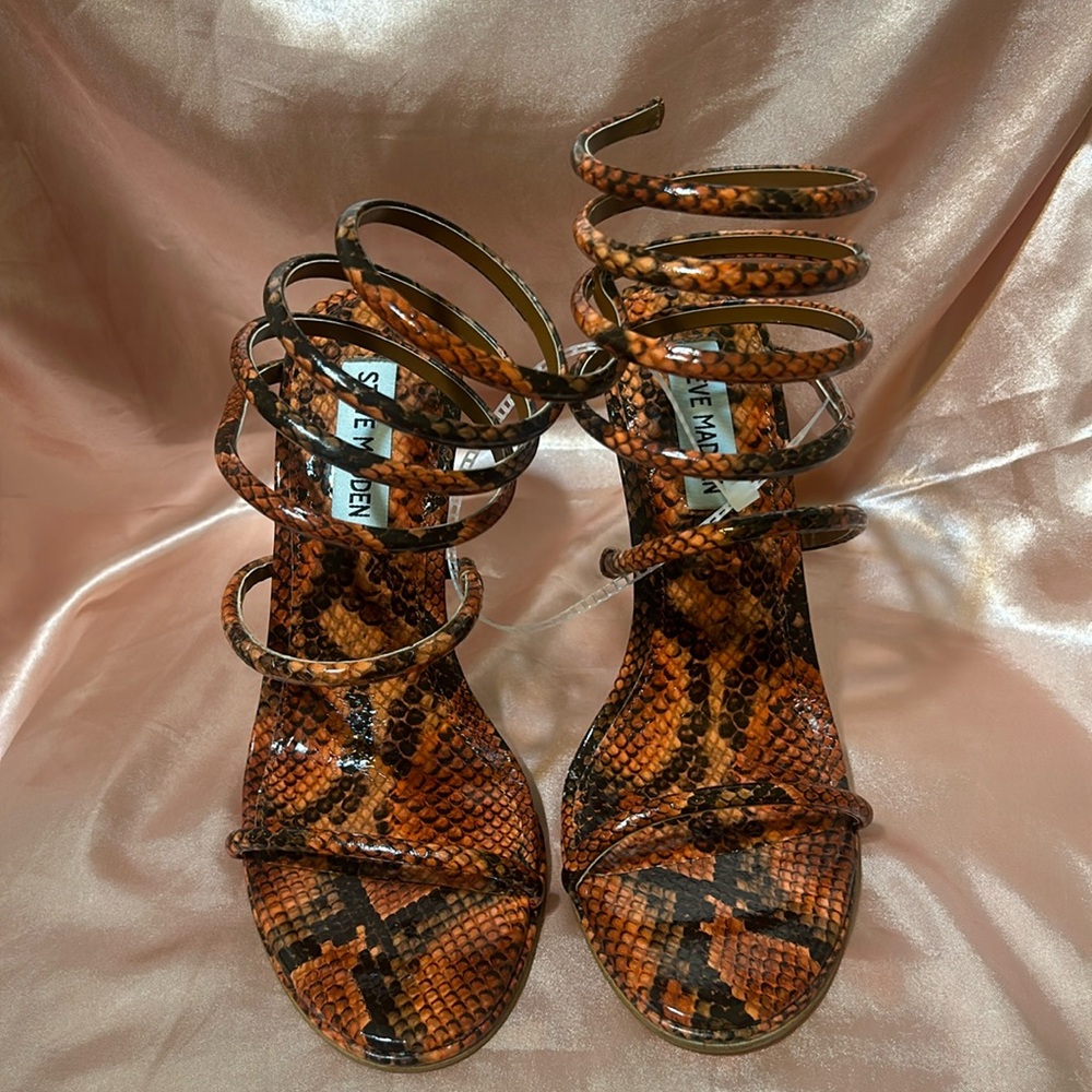 Steve Madden Exotica Orange Snake
